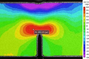 2D Fatique Test on a piece of notched steel